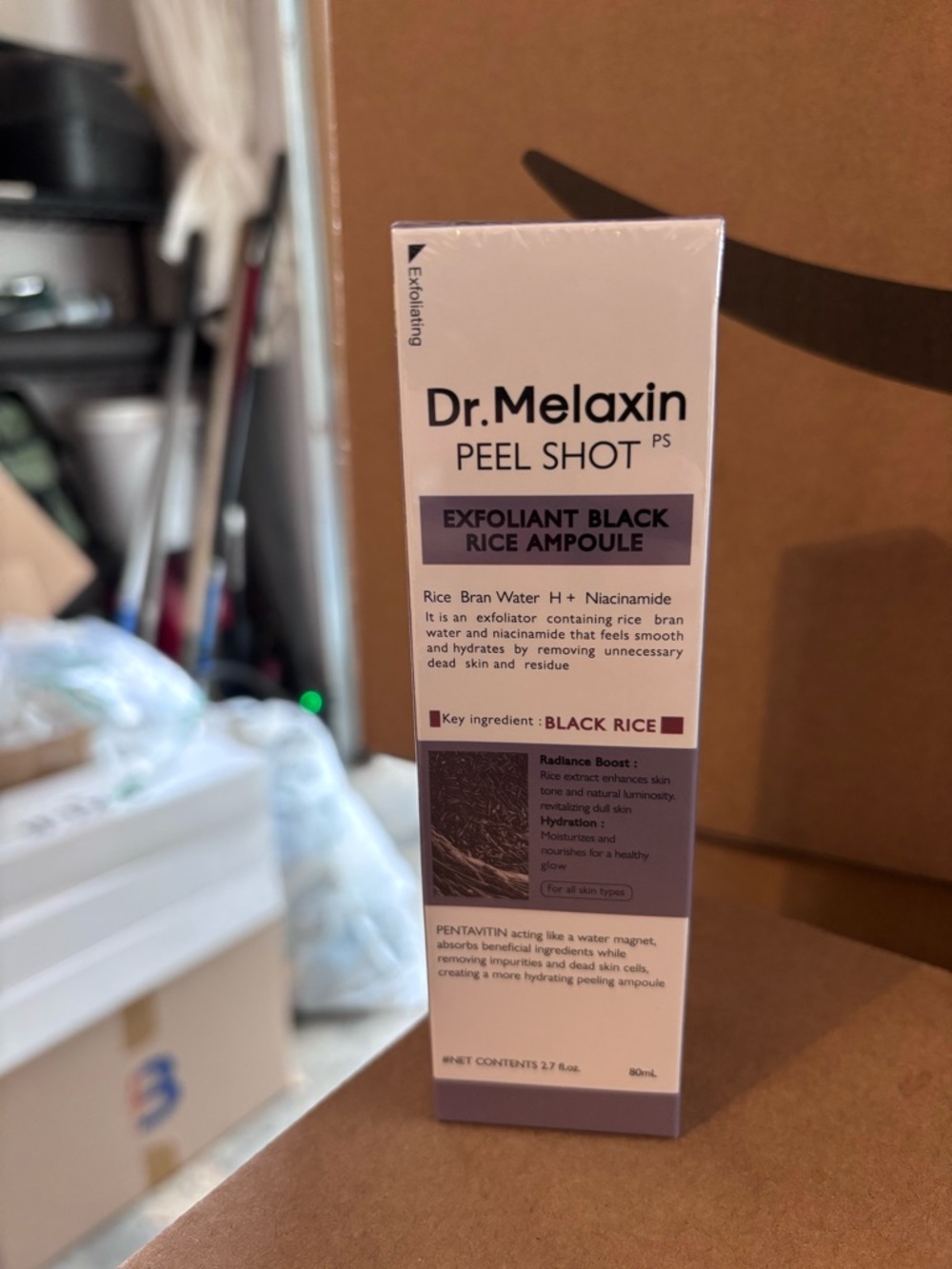 Dr. Melaxin Peel Shot Exfoliant Black Rice Ampoule